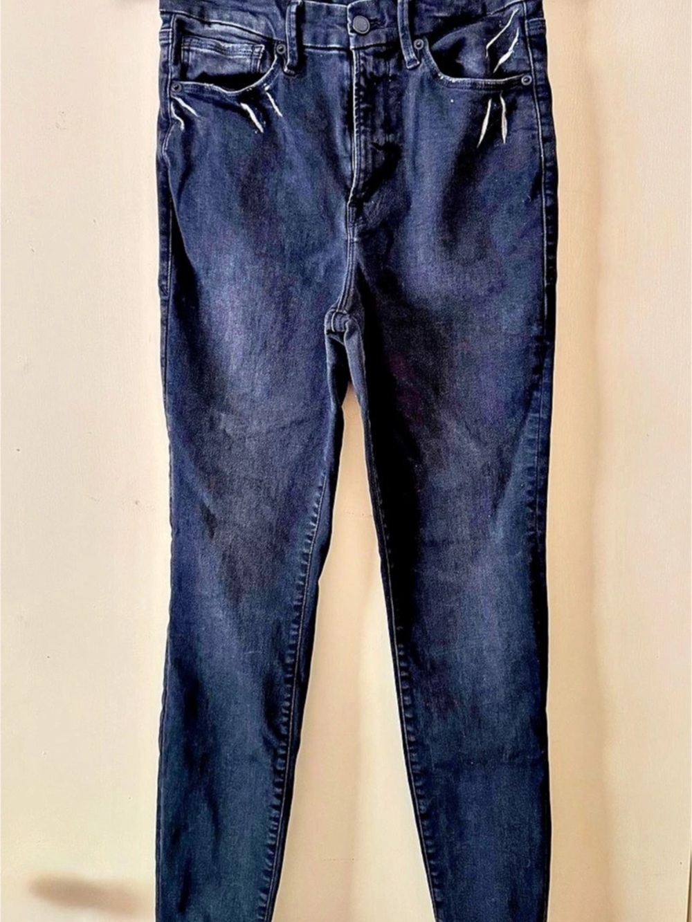 Good American Good Legs Skinny Jeans Black Size 6-12 Like New